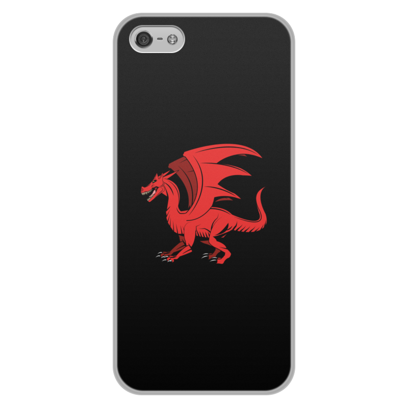Printio Чехол для iPhone 5/5S, объёмная печать Дракон