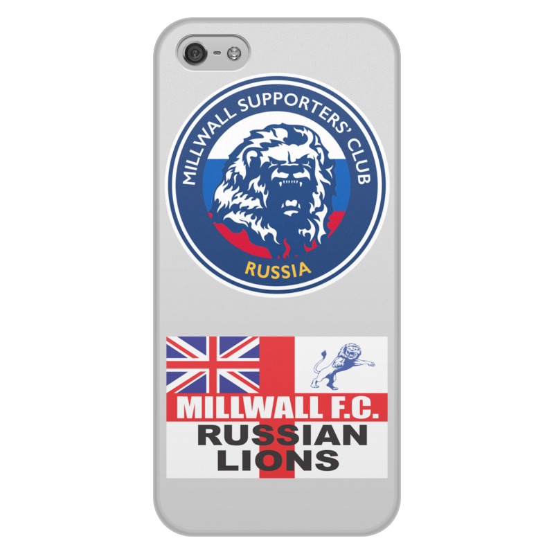 Printio Чехол для iPhone 5/5S, объёмная печать Millwall msc russia phone cover printio наклейки прямоугольные 9×5 см millwall russian lions stickers