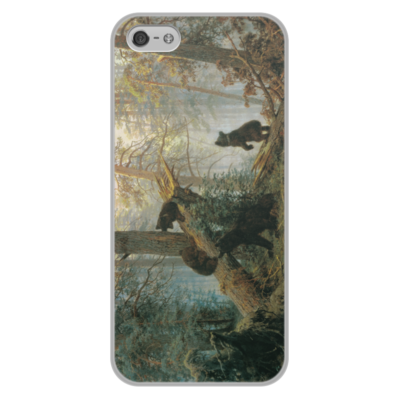 Printio Чехол для iPhone 5/5S, объёмная печать Утро в сосновом лесу (иван шишкин) printio чехол для iphone 5 5s объёмная печать ручей в лесу иван шишкин