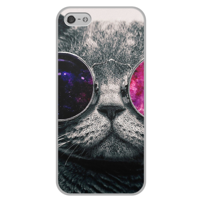 Printio Чехол для iPhone 5/5S, объёмная печать Кот кошка printio чехол для iphone 6 объёмная печать кот кошка