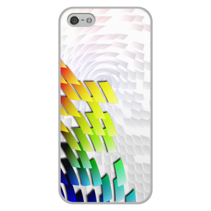 Printio Чехол для iPhone 5/5S, объёмная печать С яркой графической абстракцией. printio чехол для iphone 5 5s объёмная печать цветы на белом