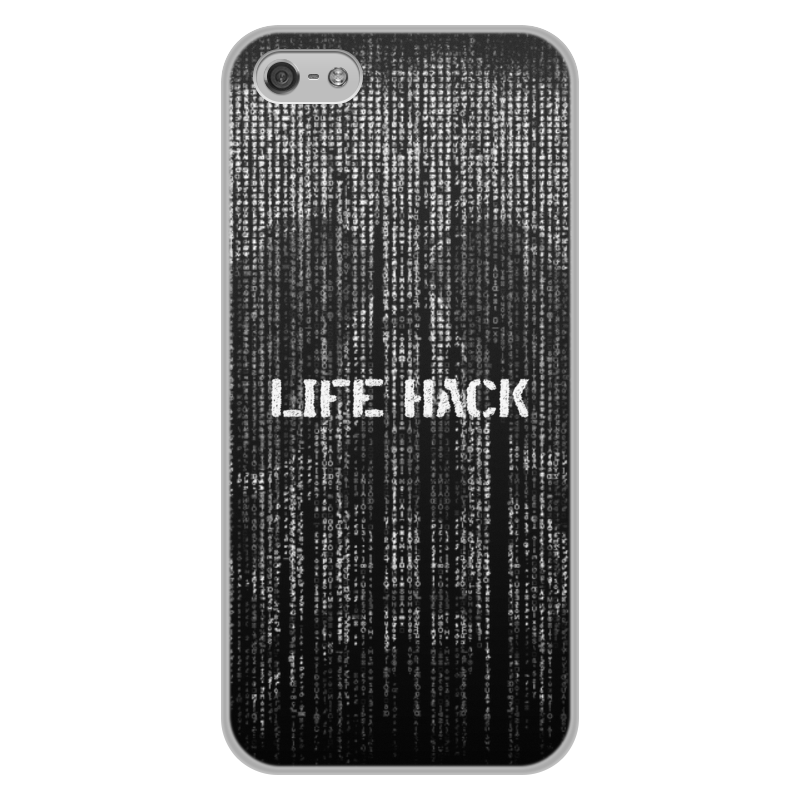 Printio Чехол для iPhone 5/5S, объёмная печать Череп life hack