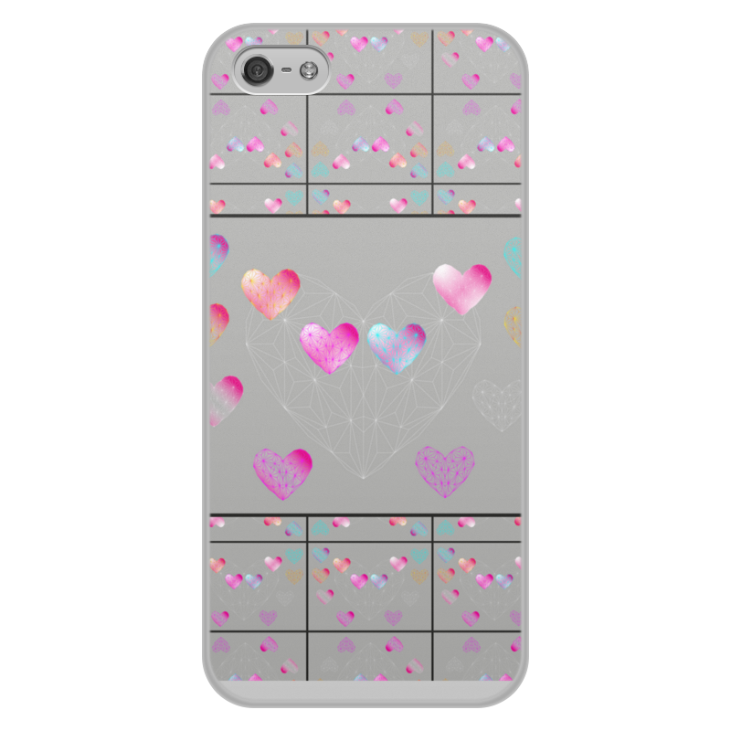 Printio Чехол для iPhone 5/5S, объёмная печать low poly heart printio чехол для iphone 5 5s объёмная печать rose low poly vector