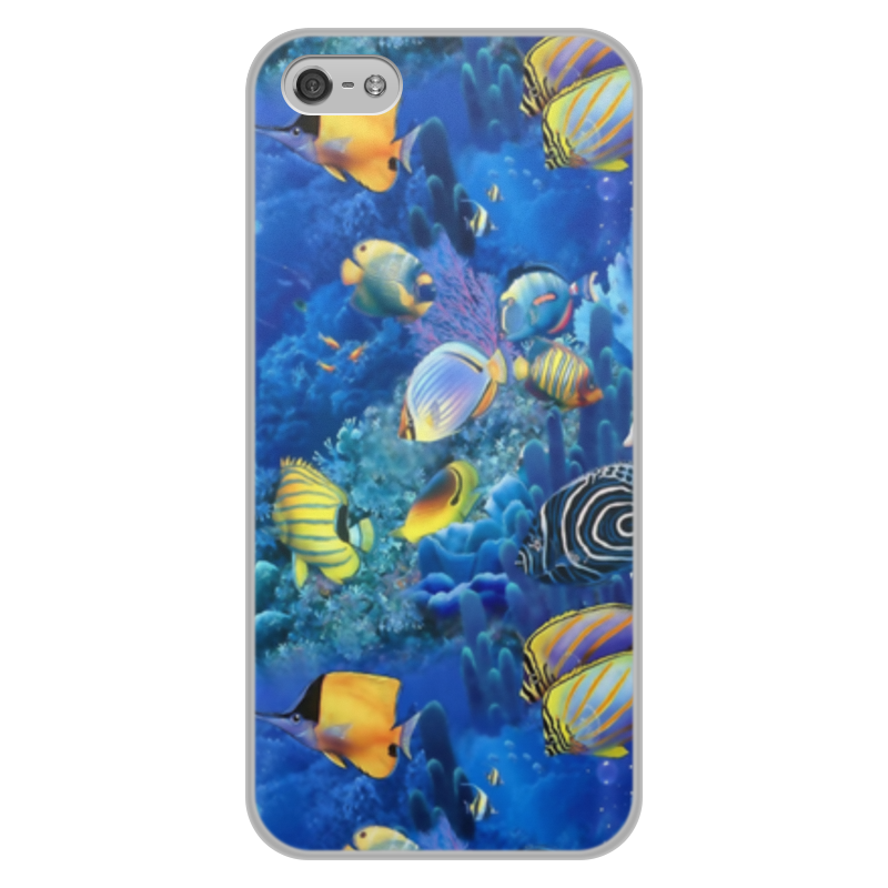 Printio Чехол для iPhone 5/5S, объёмная печать Морской риф printio чехол для iphone 5 5s объёмная печать морской риф