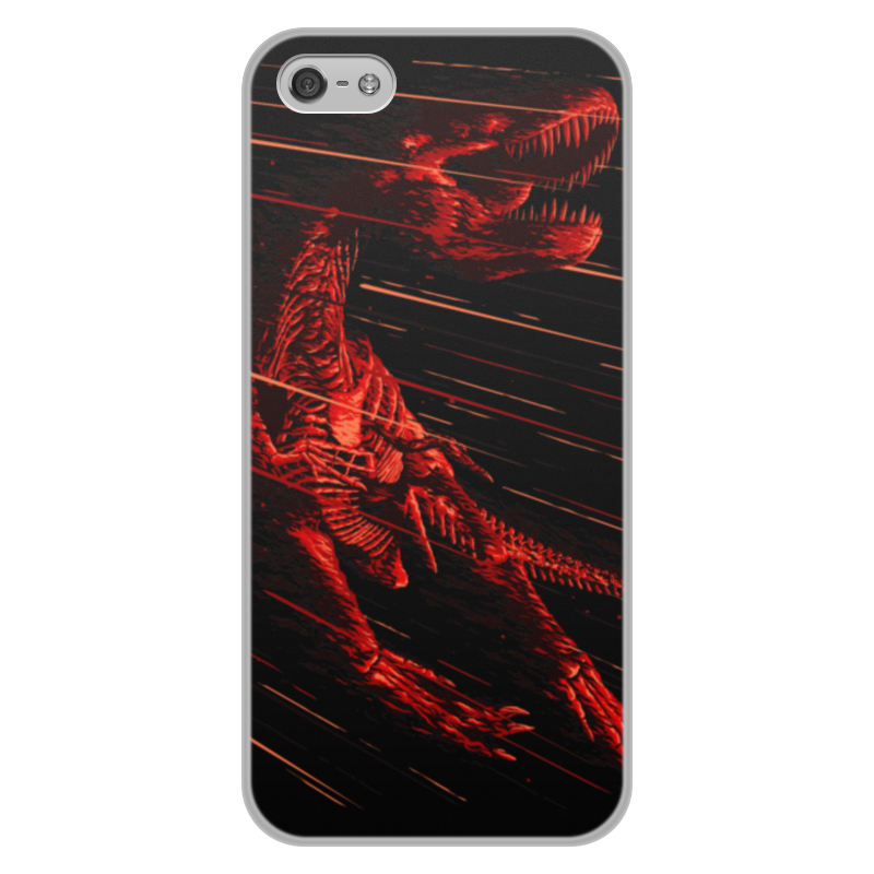 Printio Чехол для iPhone 5/5S, объёмная печать Вымирание динозавра