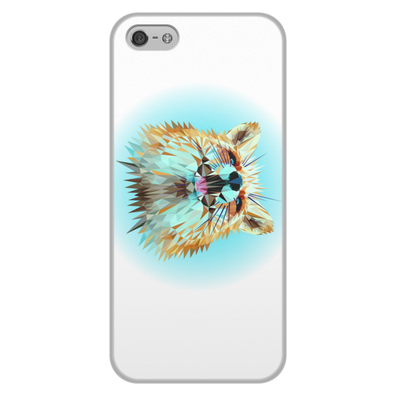 Printio Чехол для iPhone 5/5S, объёмная печать Low poly fox printio чехол для iphone 6 plus объёмная печать low poly fox