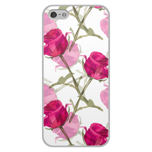 Заказать чехол для iPhone 5/5S в Москве. Чехол для iPhone 5/5S, объёмная печать Бутоны роз от THE_NISE  - готовые дизайны и нанесение принтов.