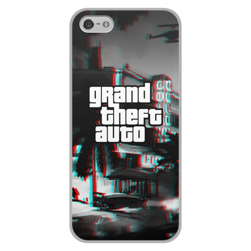 Заказать чехол для iPhone 5/5S в Москве. Чехол для iPhone 5/5S, объёмная печать Grand Theft Auto от THE_NISE  - готовые дизайны и нанесение принтов.