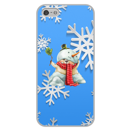 Заказать чехол для iPhone 5/5S в Москве. Чехол для iPhone 5/5S, объёмная печать снеговик от THE_NISE  - готовые дизайны и нанесение принтов.