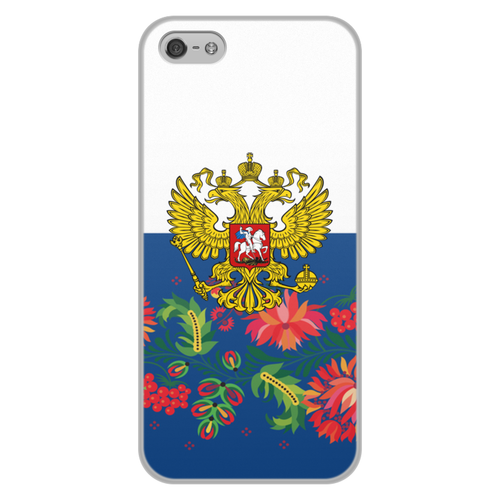 Заказать чехол для iPhone 5/5S в Москве. Чехол для iPhone 5/5S, объёмная печать Хохлома от THE_NISE  - готовые дизайны и нанесение принтов.