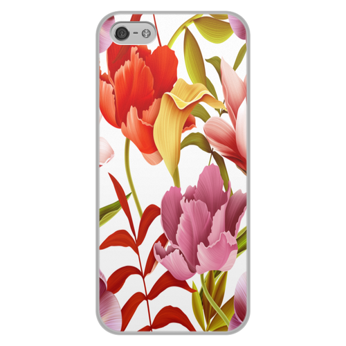 Заказать чехол для iPhone 5/5S в Москве. Чехол для iPhone 5/5S, объёмная печать сад цветов от THE_NISE  - готовые дизайны и нанесение принтов.