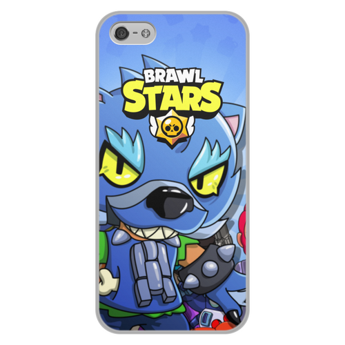 Заказать чехол для iPhone 5/5S в Москве. Чехол для iPhone 5/5S, объёмная печать BRAWL STARS LEON от geekbox - готовые дизайны и нанесение принтов.