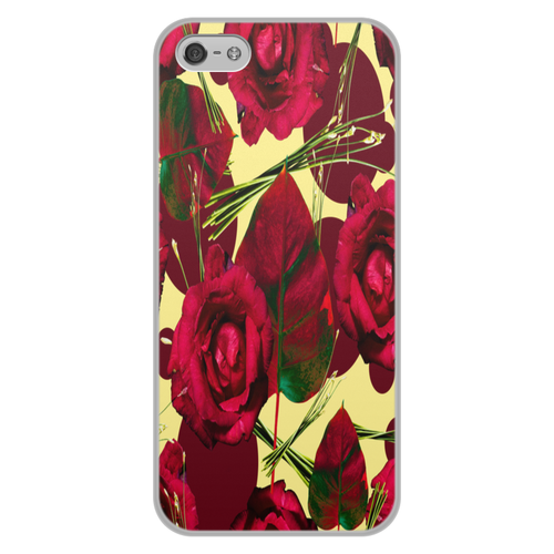 Заказать чехол для iPhone 5/5S в Москве. Чехол для iPhone 5/5S, объёмная печать красные розы от THE_NISE  - готовые дизайны и нанесение принтов.