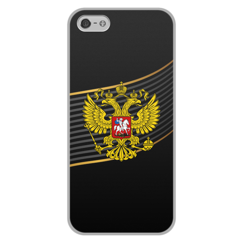 Заказать чехол для iPhone 5/5S в Москве. Чехол для iPhone 5/5S, объёмная печать Герб РФ от THE_NISE  - готовые дизайны и нанесение принтов.