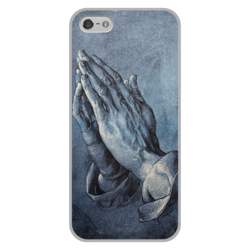 Заказать чехол для iPhone 5/5S в Москве. Чехол для iPhone 5/5S, объёмная печать Руки молящегося (Альбрехт Дюрер) от trend - готовые дизайны и нанесение принтов.
