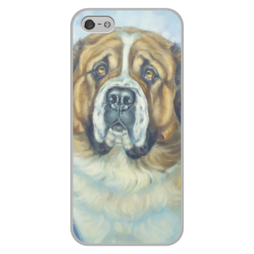 Заказать чехол для iPhone 5/5S в Москве. Чехол для iPhone 5/5S, объёмная печать СЕНТБЕРНАР от 50dd - готовые дизайны и нанесение принтов.