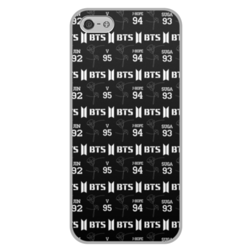 Заказать чехол для iPhone 5/5S в Москве. Чехол для iPhone 5/5S, объёмная печать  Группа BTS от THE_NISE  - готовые дизайны и нанесение принтов.