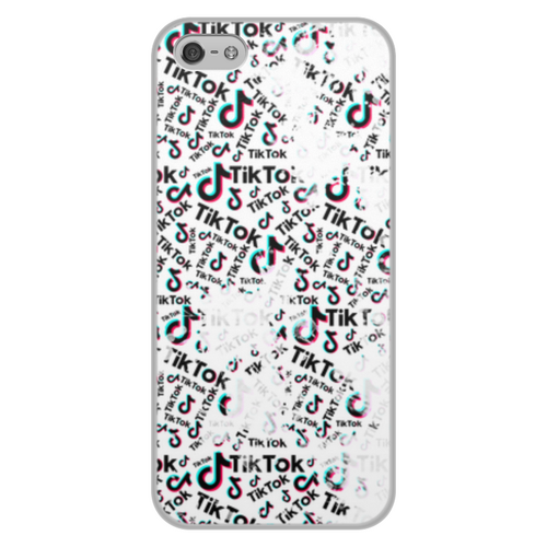 Заказать чехол для iPhone 5/5S в Москве. Чехол для iPhone 5/5S, объёмная печать Tik Tok от THE_NISE  - готовые дизайны и нанесение принтов.