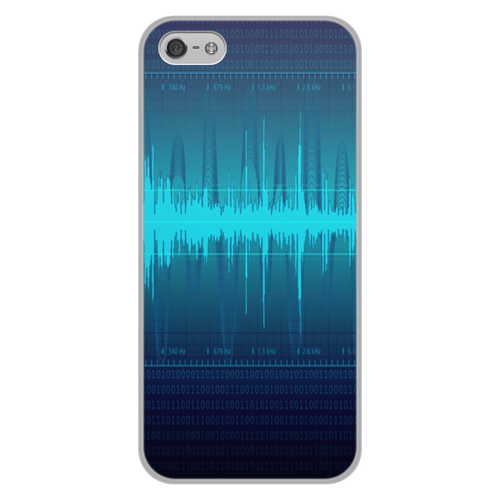 Заказать чехол для iPhone 5/5S в Москве. Чехол для iPhone 5/5S, объёмная печать Звуковая волна от THE_NISE  - готовые дизайны и нанесение принтов.
