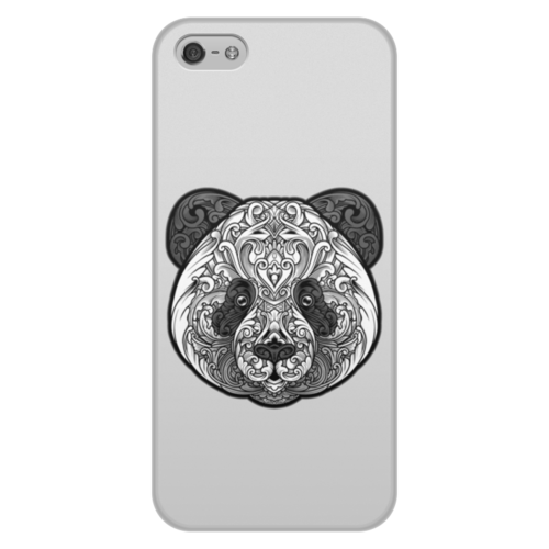 Заказать чехол для iPhone 5/5S в Москве. Чехол для iPhone 5/5S, объёмная печать Узорная панда от ISliM - готовые дизайны и нанесение принтов.