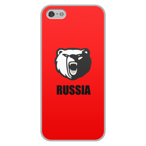 Заказать чехол для iPhone 5/5S в Москве. Чехол для iPhone 5/5S, объёмная печать Russia от THE_NISE  - готовые дизайны и нанесение принтов.