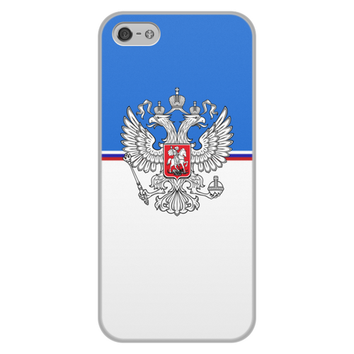 Заказать чехол для iPhone 5/5S в Москве. Чехол для iPhone 5/5S, объёмная печать  Герб России от THE_NISE  - готовые дизайны и нанесение принтов.