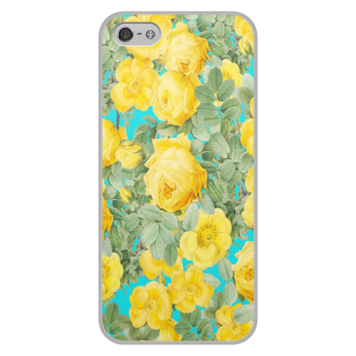 Заказать чехол для iPhone 5/5S в Москве. Чехол для iPhone 5/5S, объёмная печать желтые цветы от THE_NISE  - готовые дизайны и нанесение принтов.