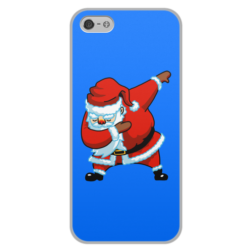 Заказать чехол для iPhone 5/5S в Москве. Чехол для iPhone 5/5S, объёмная печать Dabbing Santa от skynatural - готовые дизайны и нанесение принтов.