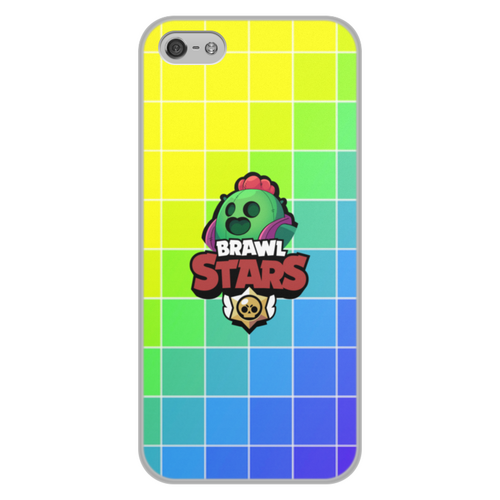 Заказать чехол для iPhone 5/5S в Москве. Чехол для iPhone 5/5S, объёмная печать Brawl Stars от THE_NISE  - готовые дизайны и нанесение принтов.