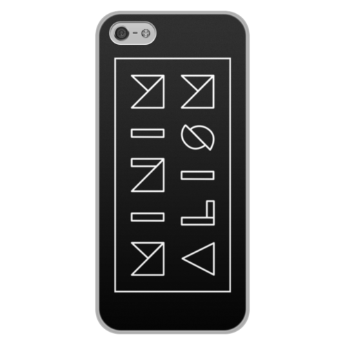 Заказать чехол для iPhone 5/5S в Москве. Чехол для iPhone 5/5S, объёмная печать Минимализм от ISliM - готовые дизайны и нанесение принтов.