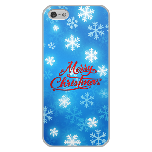 Заказать чехол для iPhone 5/5S в Москве. Чехол для iPhone 5/5S, объёмная печать Merry Christmas от THE_NISE  - готовые дизайны и нанесение принтов.