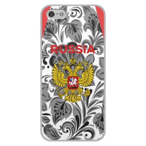 Заказать чехол для iPhone 5/5S в Москве. Чехол для iPhone 5/5S, объёмная печать Russia от THE_NISE  - готовые дизайны и нанесение принтов.