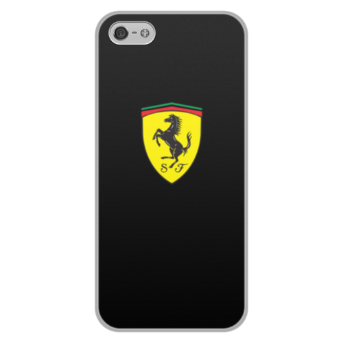 Заказать чехол для iPhone 5/5S в Москве. Чехол для iPhone 5/5S, объёмная печать Ferrari  от DESIGNER   - готовые дизайны и нанесение принтов.