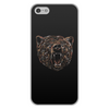 Заказать чехол для iPhone 5/5S в Москве. Чехол для iPhone 5/5S, объёмная печать Пёстрый медведь от ISliM - готовые дизайны и нанесение принтов.