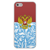 Заказать чехол для iPhone 5/5S в Москве. Чехол для iPhone 5/5S, объёмная печать Цветы и герб от THE_NISE  - готовые дизайны и нанесение принтов.