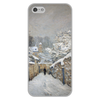 Заказать чехол для iPhone 5/5S в Москве. Чехол для iPhone 5/5S, объёмная печать Снег в Лувесьене (картина Альфреда Сислея) от trend - готовые дизайны и нанесение принтов.