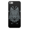 Заказать чехол для iPhone 5/5S в Москве. Чехол для iPhone 5/5S, объёмная печать Узорный волк от ISliM - готовые дизайны и нанесение принтов.