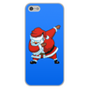 Заказать чехол для iPhone 5/5S в Москве. Чехол для iPhone 5/5S, объёмная печать Dabbing Santa от skynatural - готовые дизайны и нанесение принтов.