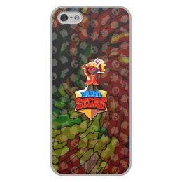 Заказать чехол для iPhone 5/5S в Москве. Чехол для iPhone 5/5S, объёмная печать Brawl Stars от THE_NISE  - готовые дизайны и нанесение принтов.