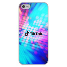 Заказать чехол для iPhone 5/5S в Москве. Чехол для iPhone 5/5S, объёмная печать Tik Tok от THE_NISE  - готовые дизайны и нанесение принтов.