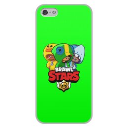 Заказать чехол для iPhone 5/5S в Москве. Чехол для iPhone 5/5S, объёмная печать Brawl Stars LEON TRIO от vista12761@rambler.ru - готовые дизайны и нанесение принтов.