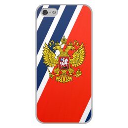 Заказать чехол для iPhone 5/5S в Москве. Чехол для iPhone 5/5S, объёмная печать Russia от THE_NISE  - готовые дизайны и нанесение принтов.