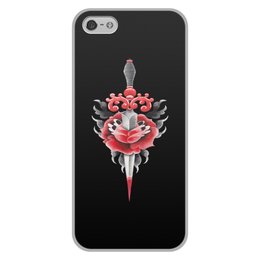 Заказать чехол для iPhone 5/5S в Москве. Чехол для iPhone 5/5S, объёмная печать цветок от THE_NISE  - готовые дизайны и нанесение принтов.