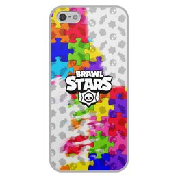 Заказать чехол для iPhone 5/5S в Москве. Чехол для iPhone 5/5S, объёмная печать Brawl Stars от THE_NISE  - готовые дизайны и нанесение принтов.