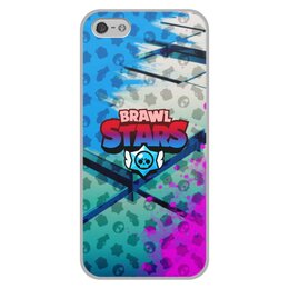 Заказать чехол для iPhone 5/5S в Москве. Чехол для iPhone 5/5S, объёмная печать Brawl Stars от THE_NISE  - готовые дизайны и нанесение принтов.