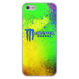 Заказать чехол для iPhone 5/5S в Москве. Чехол для iPhone 5/5S, объёмная печать Monster Energy от THE_NISE  - готовые дизайны и нанесение принтов.