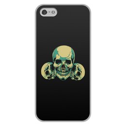 Заказать чехол для iPhone 5/5S в Москве. Чехол для iPhone 5/5S, объёмная печать черепушка  от THE_NISE  - готовые дизайны и нанесение принтов.