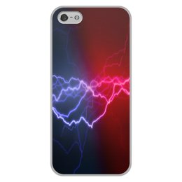 Заказать чехол для iPhone 5/5S в Москве. Чехол для iPhone 5/5S, объёмная печать Молния от THE_NISE  - готовые дизайны и нанесение принтов.