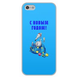 Заказать чехол для iPhone 5/5S в Москве. Чехол для iPhone 5/5S, объёмная печать Новый год от THE_NISE  - готовые дизайны и нанесение принтов.