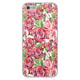 Заказать чехол для iPhone 5/5S в Москве. Чехол для iPhone 5/5S, объёмная печать сад роз от THE_NISE  - готовые дизайны и нанесение принтов.